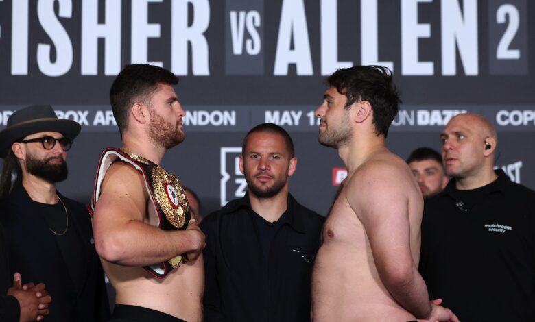 Johnny Fisher 245.5 Vs. Dave Allen 265 - Official DAZN Weigh-in Results For Saturday 1 081A6837